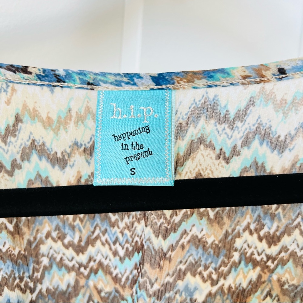 h.i.p. Chevron Patterned Blouse - Picture 3 of 10